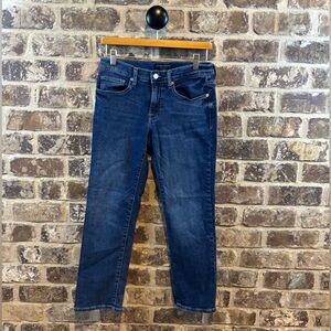 NWOT Lucky Brand Dark Blue Crop Denim Jeans Womens Sz 6